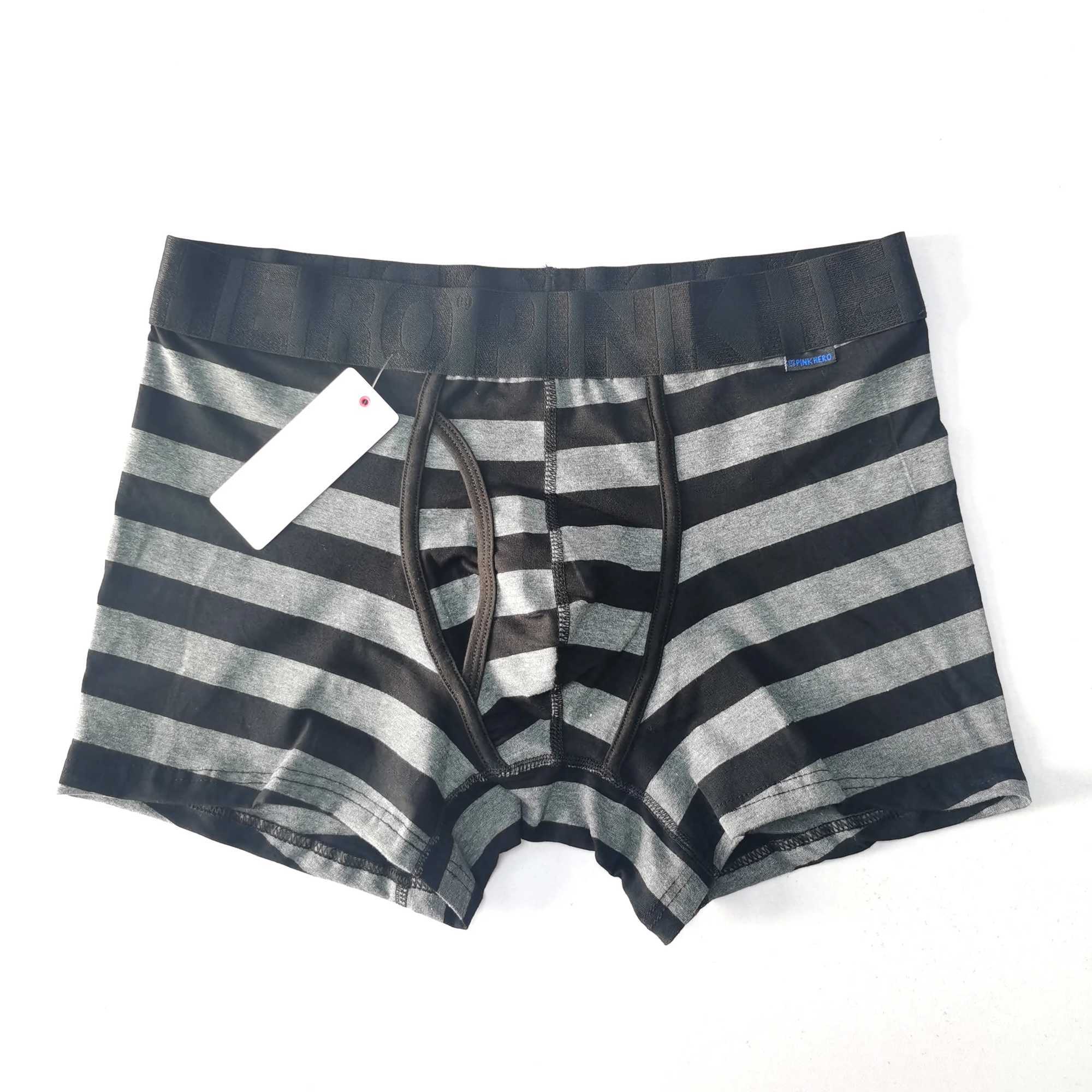 Pinkhero Fashion lingerie striped mens underwear including high-quality cotton boxer underwear and mens underwear X241207