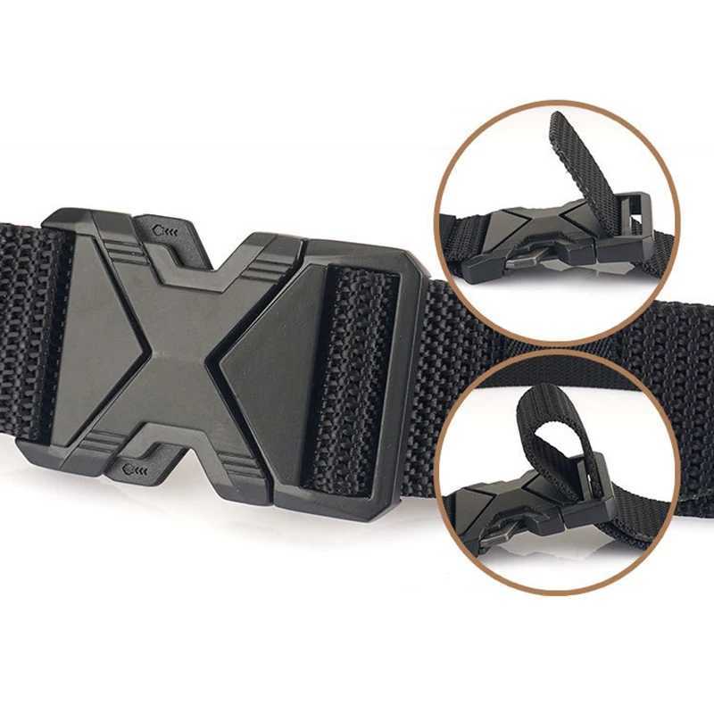 New Mens 125cm Buckle Nylon Braided Lightweight Breathable Daily Cmuter Mens Strap X241209