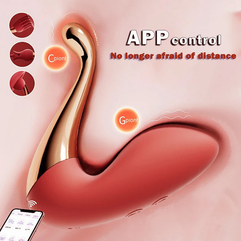 SUNFOO APP Wearable Vibrators Wireless Bluetooth APP Controlled Dildo Vibrating Egg G-Spot Massager Vaginal Stimulator Sex Toys 241209