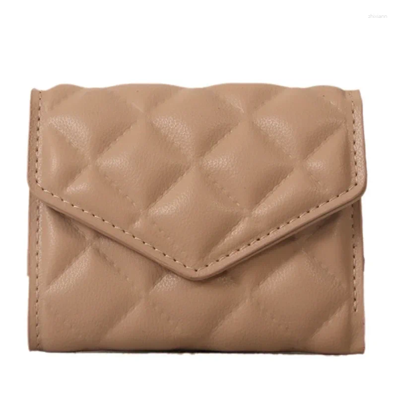 Free Shipping Wallets Large Capacity Multi-card Slot Portable Card Holder Bag Short Fashion Rhombus PU Wallet Purse For Women Designer Bag Luxury Bag 