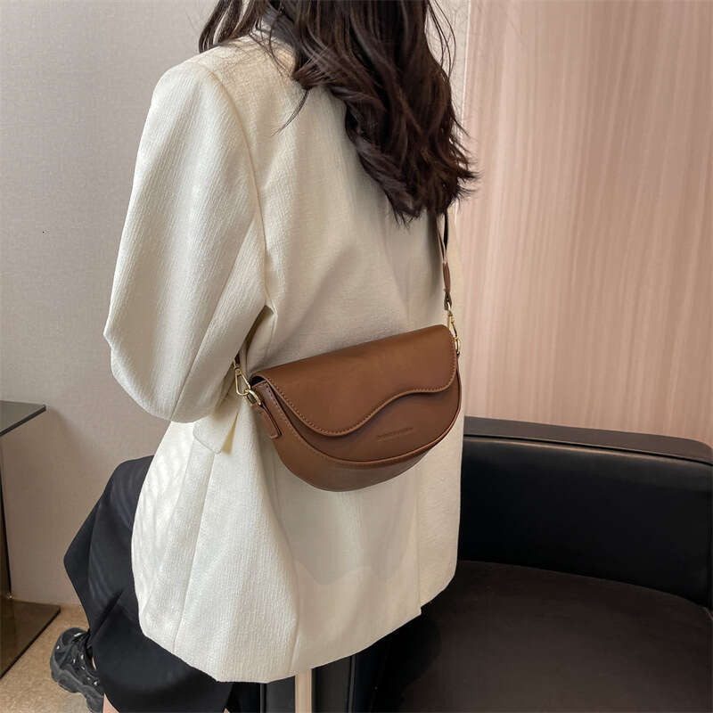 Autumn and winter high-end handbag for women 2024 new popular single shoulder underarm bag, niche broadband crossbody saddle bag