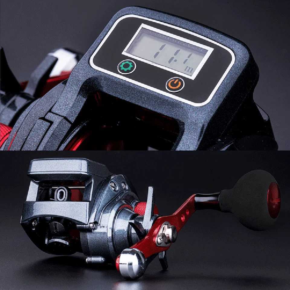 ft/Right Hand Baitcasting Fishing Reel With Line Counter 16+1 Bearings Baitcaster Reel with Digital Display Baitcasts WheelXJ241209