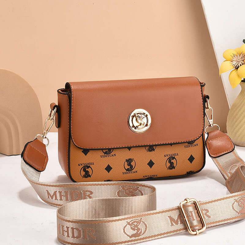 High end handbag for women in the summer of 2024, exquisite printed small square bag, single shoulder crossbody bag