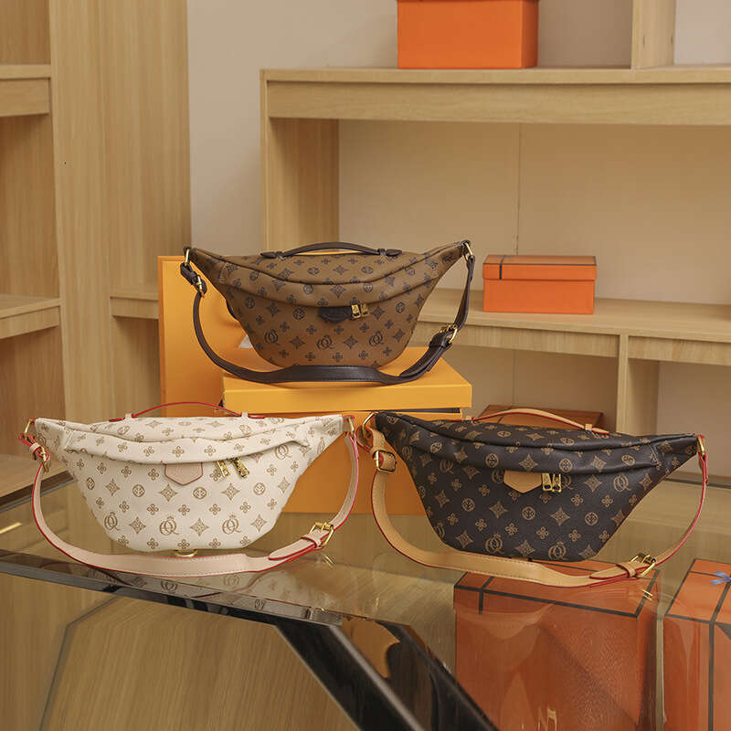 High end luxury women's handbag, trendy single shoulder crossbody large capacity fashionable chest bag, waist bag