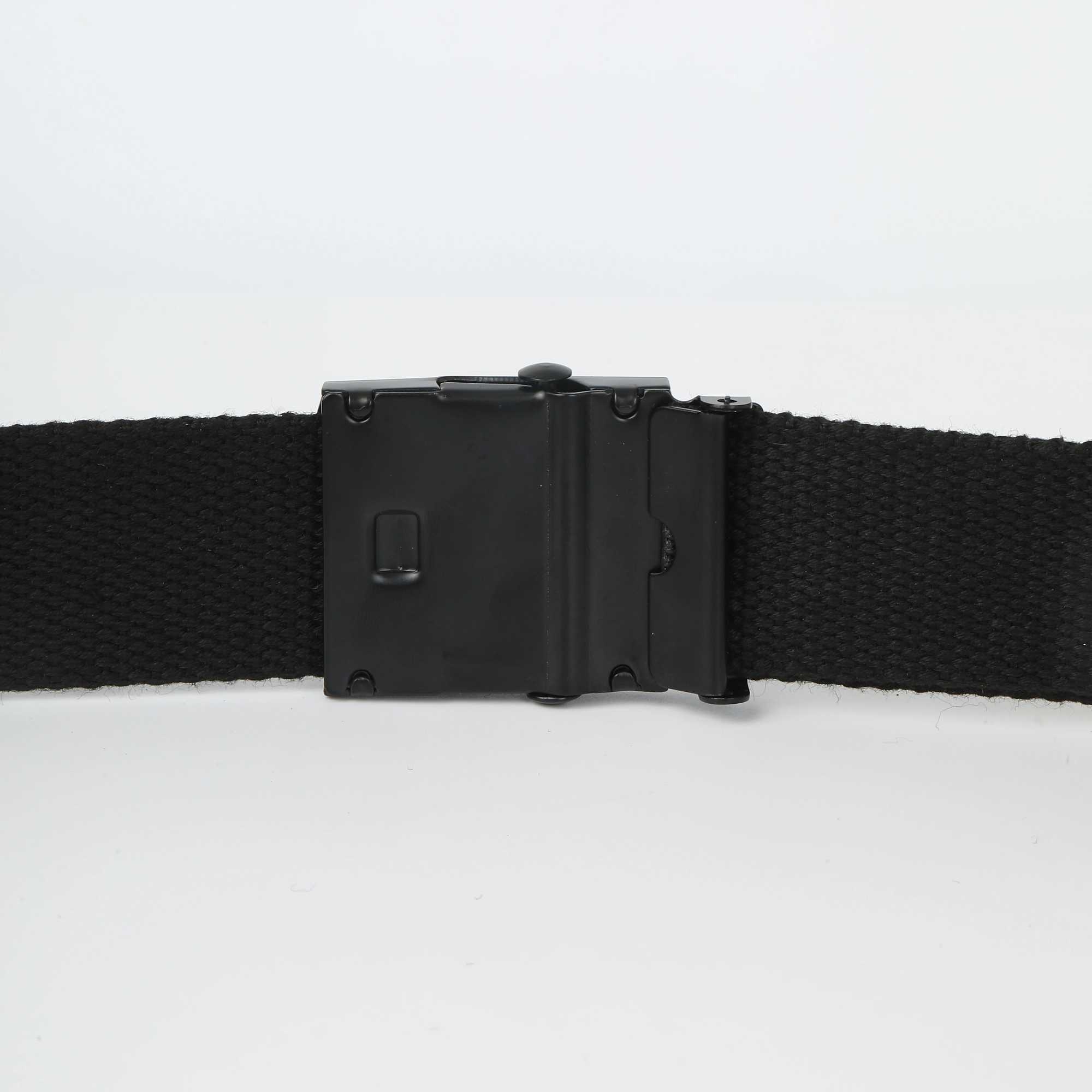 3.8cm fashionable canvas mens belt alloy authentic buckle black and white checkered nylon belt youth trend belt X241209