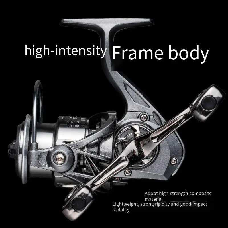 Metal Doubl Rocker Fishing Reel Lure 2500S/3000M Series Spinning Fishing Reel 3+1BB CNC Metal Doub hand Max drag 8kg 5.2 1XJ241209