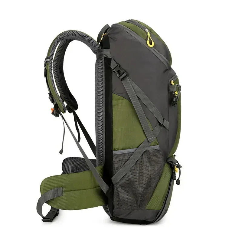 50L Travel Backpack Camping Bags For Men Large Hiking Bag Tourist Rucksack Waterproof Outdoor Sports Climbing Mountaineering Bag 241209