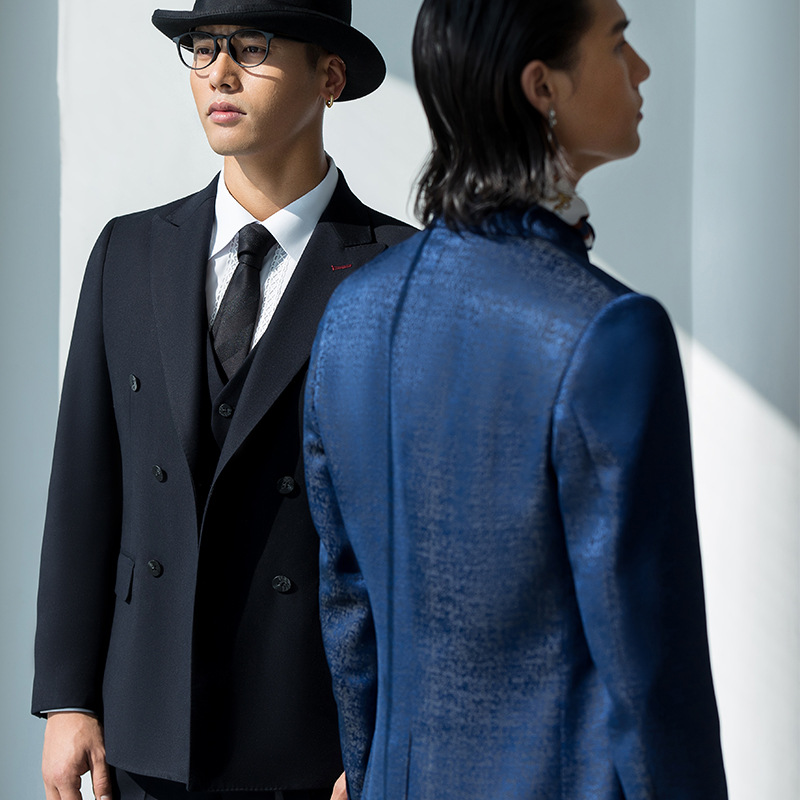 G628 High-end men's suits autumn groom casual suits three-piece slim banquet dress