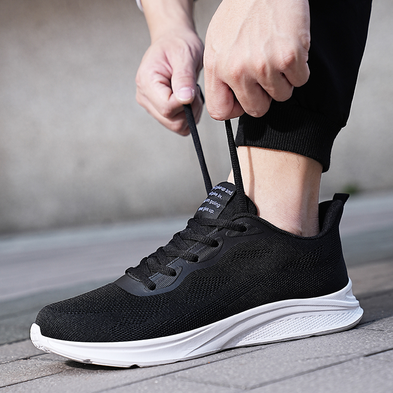 Sneakers Mesh Lightweight Casual Lac-up Men Tenis Breathable Running Shoes Mens Trainers atillas Hombre EU38-45