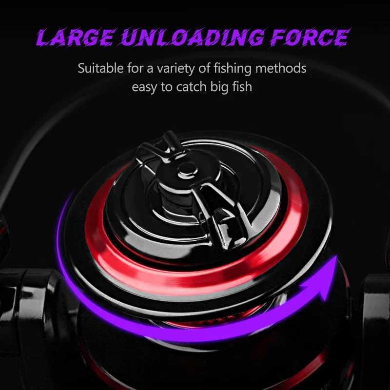 DKIO Fishing Reel 2000-7000 Max Drag 12KG Spinning Reels Metal Spool Carretilhas De Pesca Reel for Fishing Accories PecheXJ241209