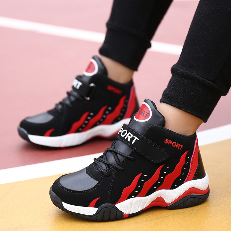 2025 New Kids Shoes Sport Boys Basketball Shoes High Top Tennis Children's Sneakers Leather Running Sneakers for Girls Large Youth Size 30 - 41