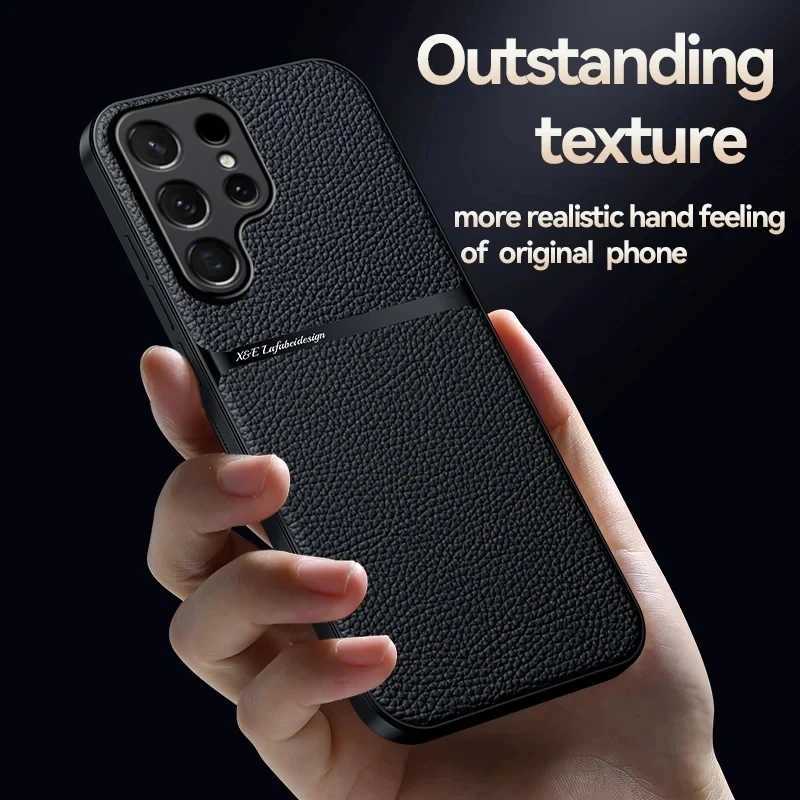 Hot Sale phone case magnetic leather suitable for Galaxy S24 S23 S22 S21 Ultra Plus S20 Fe shockproof cover phone accessories T241209
