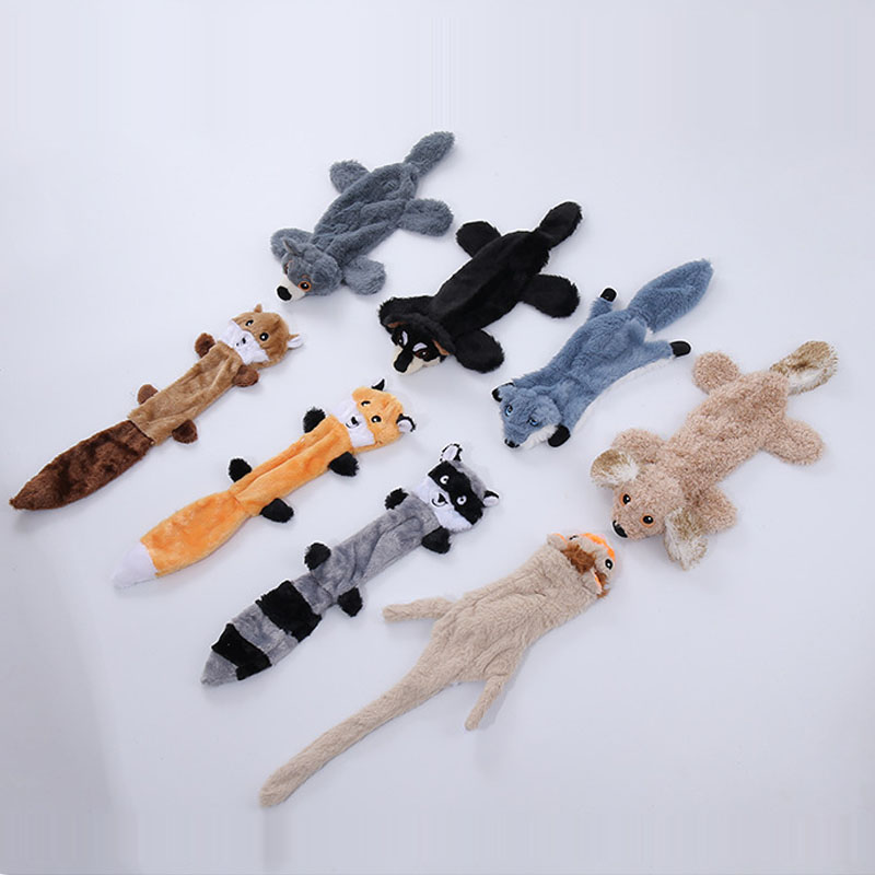 Dog Squeaky Toys Crinkle Plush Dog Toys No Stuffing Dog Toys for Small Medium Large Dogs Stuffless Puppy Toys