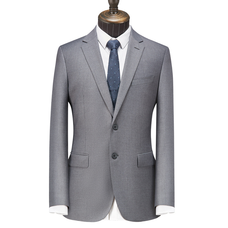H517 Professional wear high-end gray men's business women's work clothes suit
