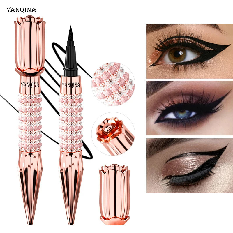 Liquid Eyeliner Pen Waterproof Black Long-Lasting Eye Liner Pencil Thick Quick-Dry Cosmetics Makeup Tool 241209