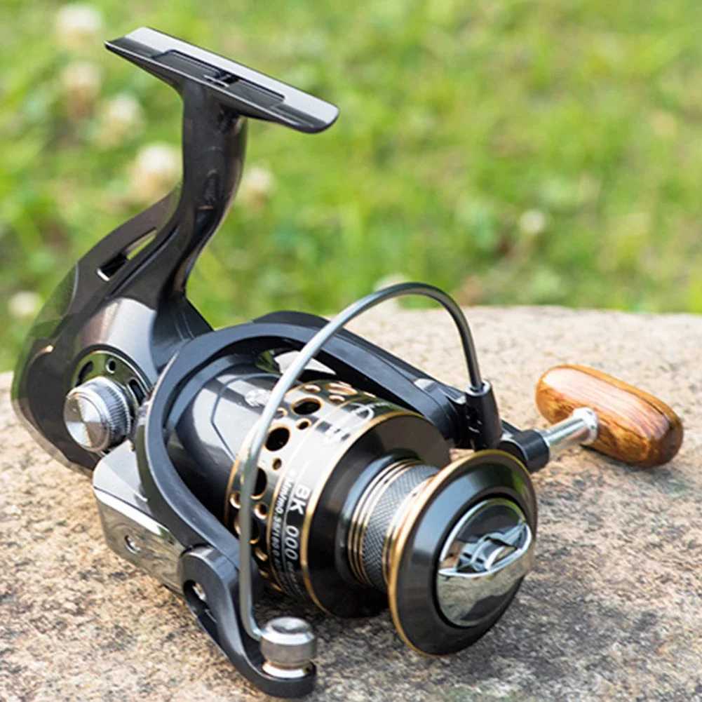 Innovative Water Resistance Spinning Reel 13 Bearings with Wood Hand Saltwater Fishing Reel Long Cast Offshore Trolling ReelXJ241209