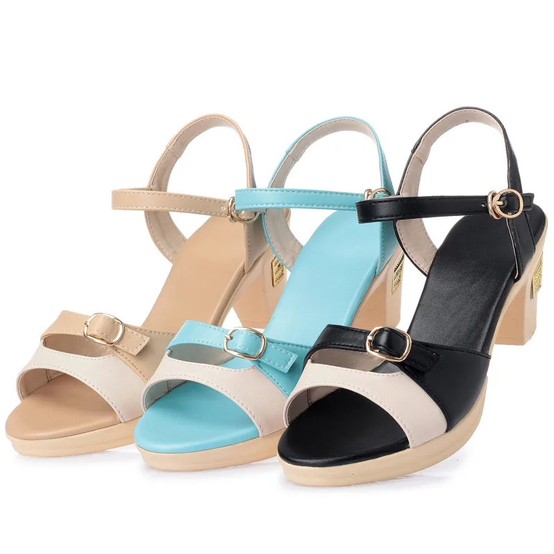 AIYUQI High Heel Women's Roman Sandals Mix Women's Shoes The Summer Platform Fashion Sexy Party Sandals Women