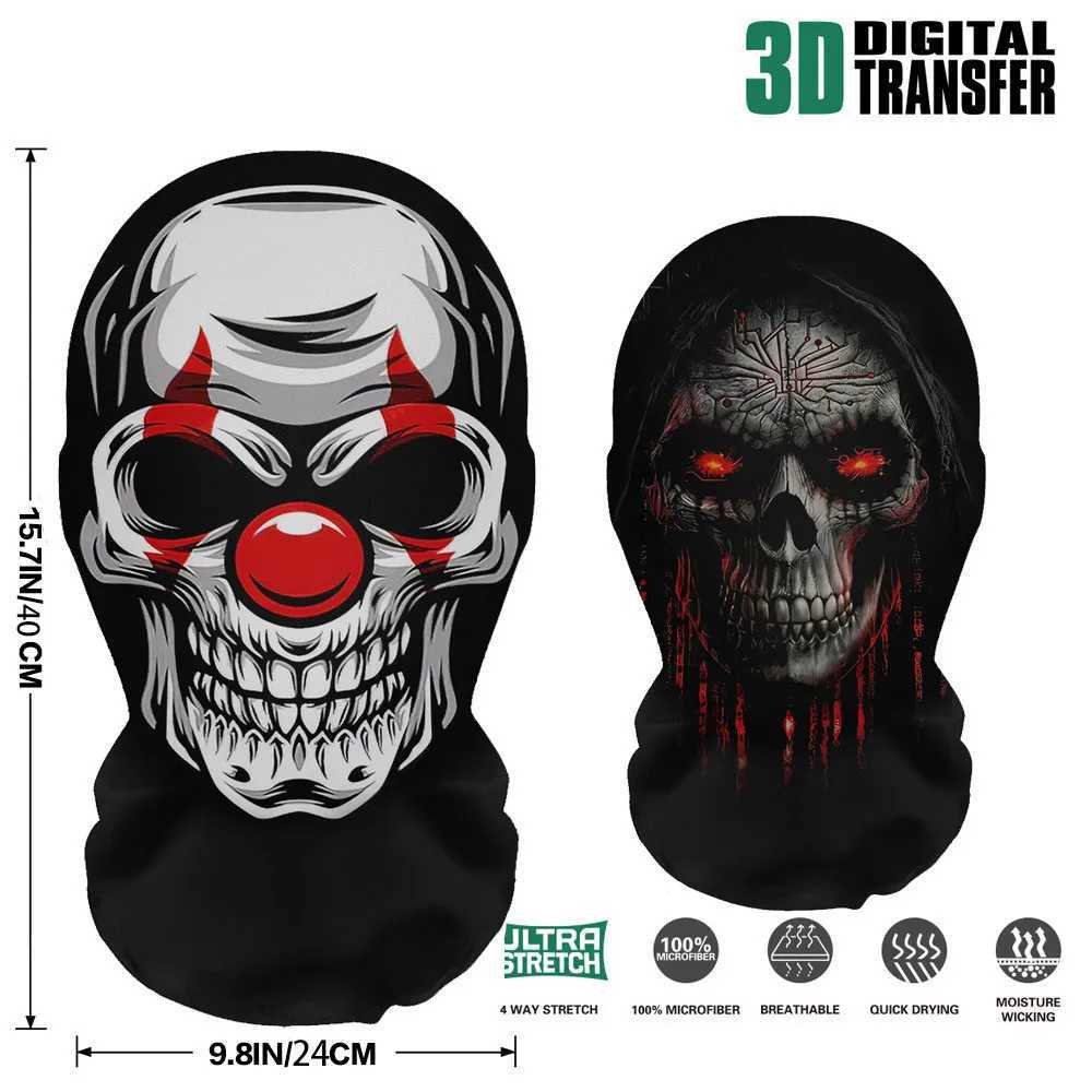 3pcsCustom-make You Photo for Decorative Mesh Masks Full Face Halloween Cosplay Skull Party Decorations Customized Head CoveringXJ241209