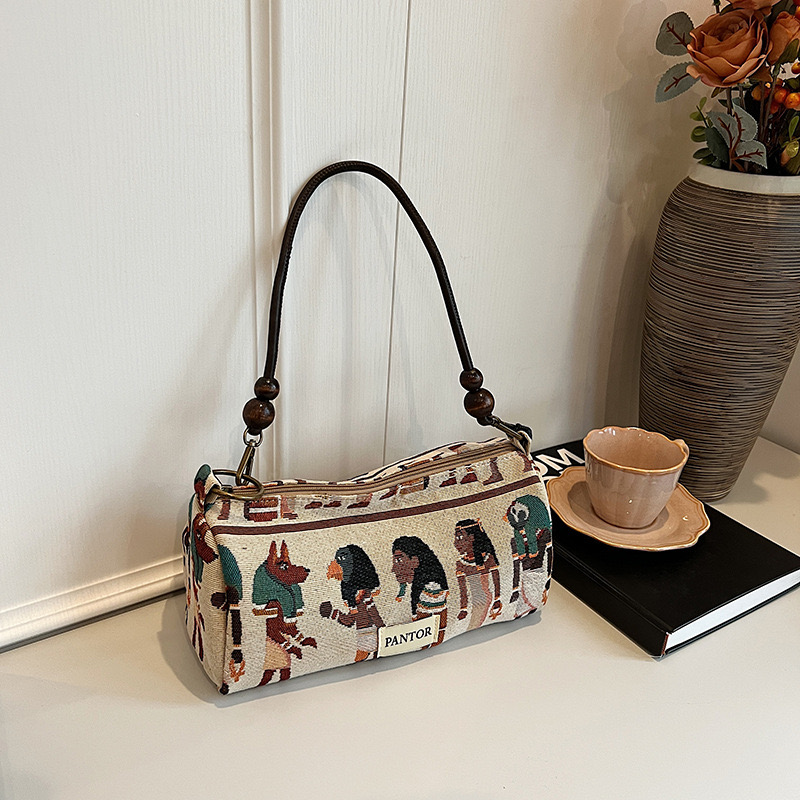 Tribal Personalized Small Fun Pharaoh Handbag Bohemian Style Shoulder Casual Underarm Bag