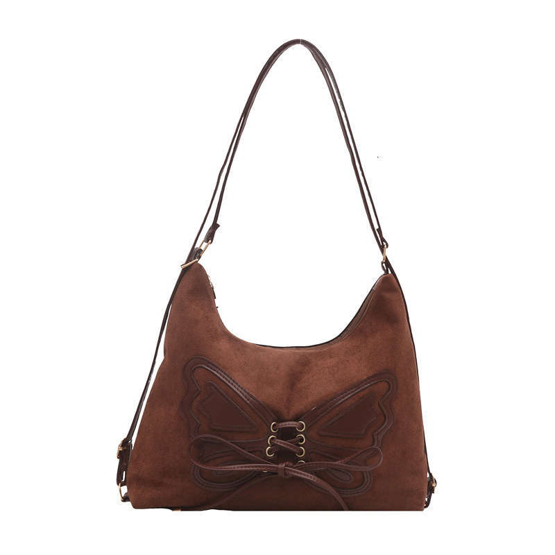 Bag large capacity tote women 2025S designer autumn and winter new suede trendy Korean version fashionable shoulder bag commuting bag