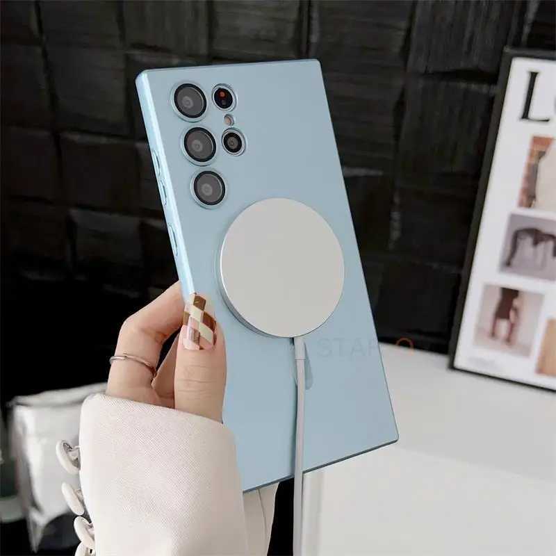 Designer Phone Case For Galaxy S22 S23 Ultra S21 Plus S20 Fe 5G Note 20 10 magnetic wireless charging case for silicone cover S20fe M241209
