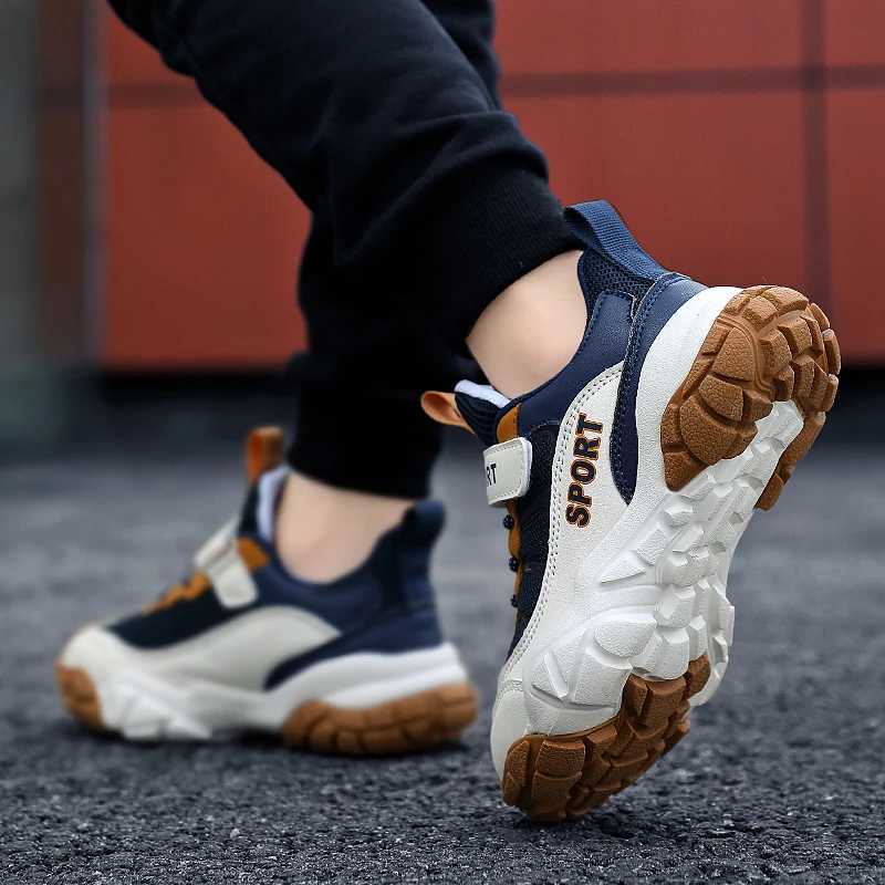 2024 childrens sports shoes 6 to 8 years old anti slip sports shoes 10 to 14 years old fashionable casual school shoes 7 years old spring X2503221