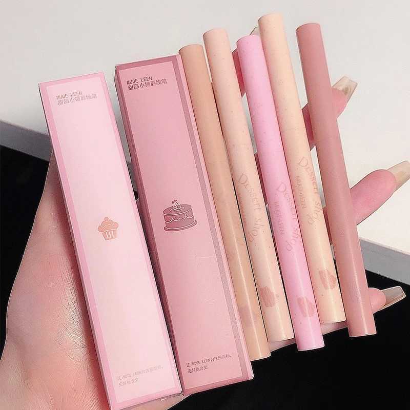 MUGE LEEN Dessert Lip Liner automatically waterproof long-laswet n wild Perfect Pout Gel Lip Liner | Comes NaturallyXJ241209