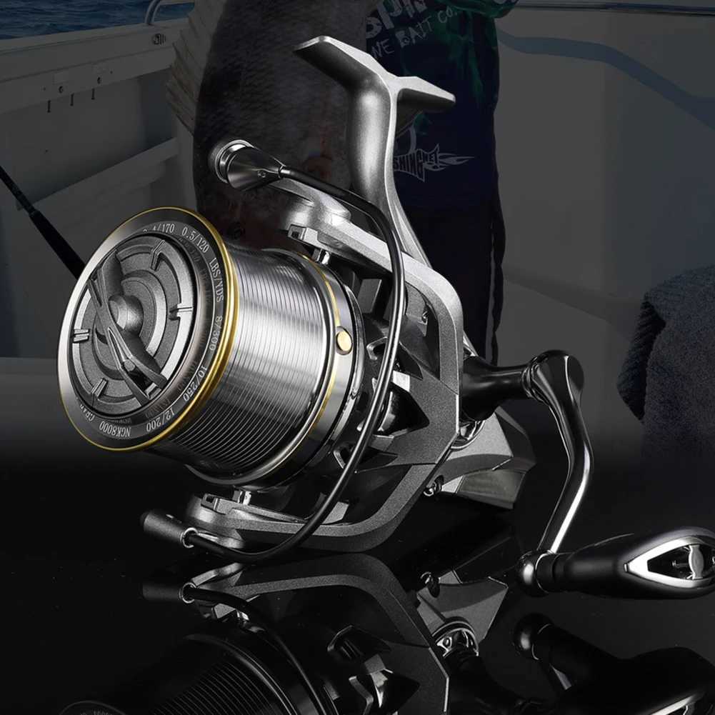 Spinning Reel 4.8 1 Gear Ratio High Speed 8000-14000 Wire Cup 17+1BB Bearings Fishing Reel With 18KG Braking ForceXJ241209