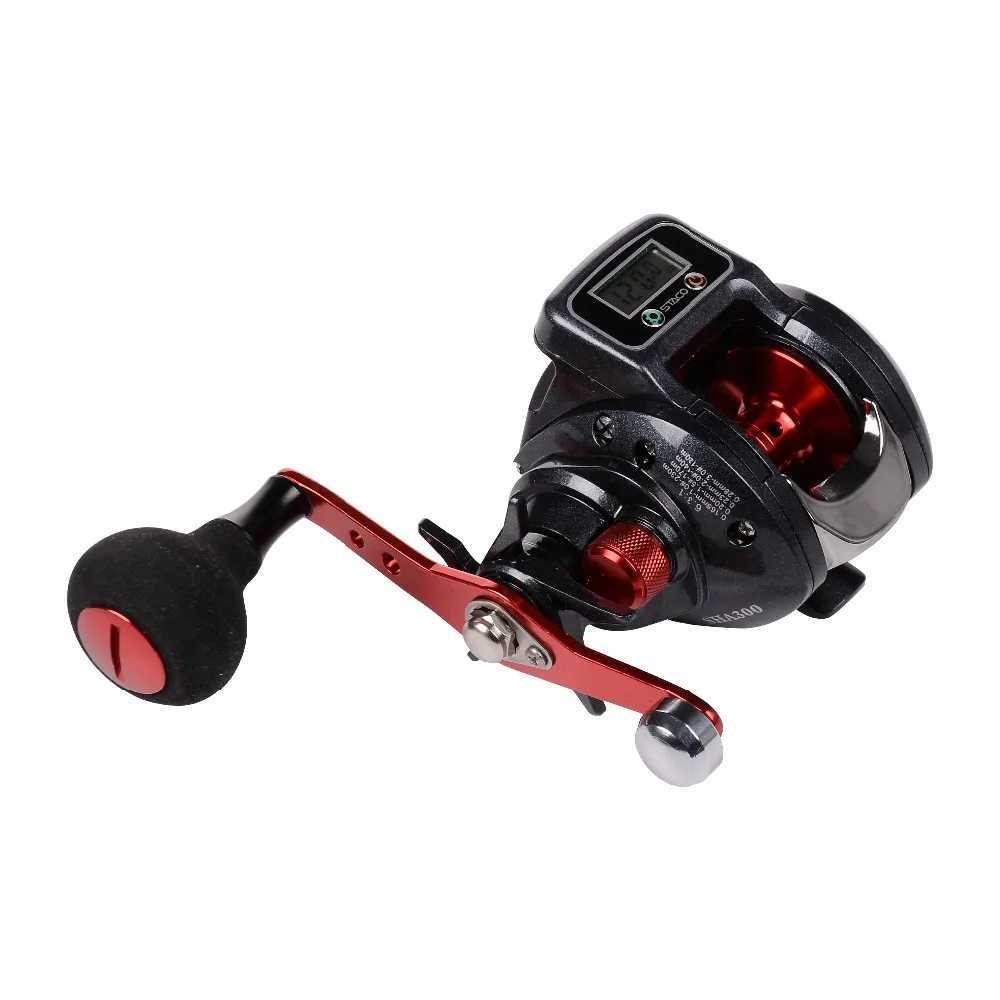 ft/Right Hand Baitcasting Fishing Reel With Line Counter 16+1 Bearings Baitcaster Reel with Digital Display Baitcasts WheelXJ241209