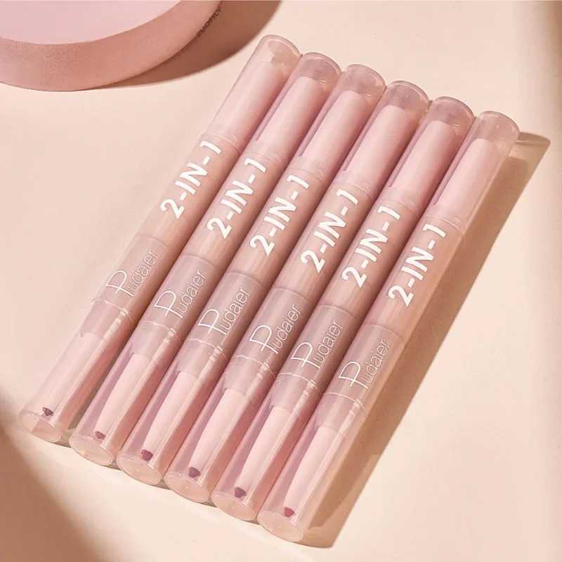 Silk Smooth Multicolor Double Head Lipliner Non Fading Matt European and American Lipstick Cosmetic Charming Red Brown Lip GlossXJ241209