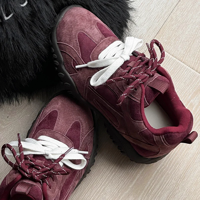 AIYUQI Women's German Training Shoes 6 Cm Height Increase Female Sneakers Shoes Autumn and Winter Non-slip Women's Shoes