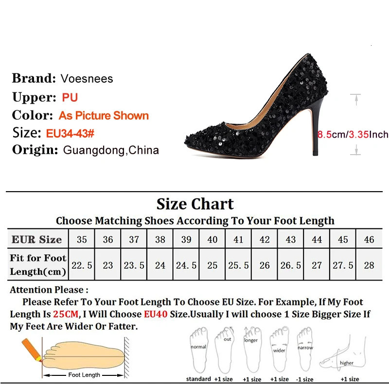 Women Pointed Toe High heels Glitter Sequin Stilettos Spring Autumn Lady Party Wedding Shoes Office Shallow Mouth Pumps 241209