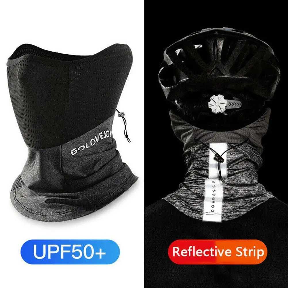 3pcsIce Silk Half Face Mask Waterproof Riding Bandanas Camping Climbing Sunscreen Turban Magic Veil Scarves OutdoorXJ241209