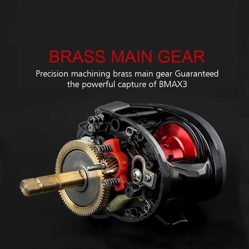 Max3 Right ft Hand Bait Casting Fishing Reel 8BB 7.1 1 207g Drum Trolling Baitcasting ReelXJ241209