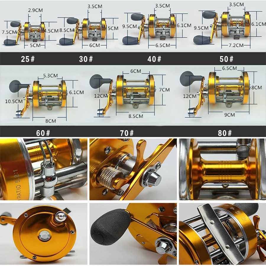 CL40 All Metal Baitcasting Fishing Reel 5.2 1 ft/Right Hand Centrifugal Brake For Small Lures Doub Brake GoldenXJ241209