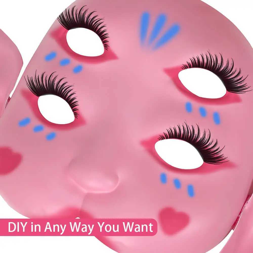 3pcsMelanie Martinez Portals Mask Cosplay Props DIY Pink MASK Halloween Party AccessoryXJ241209