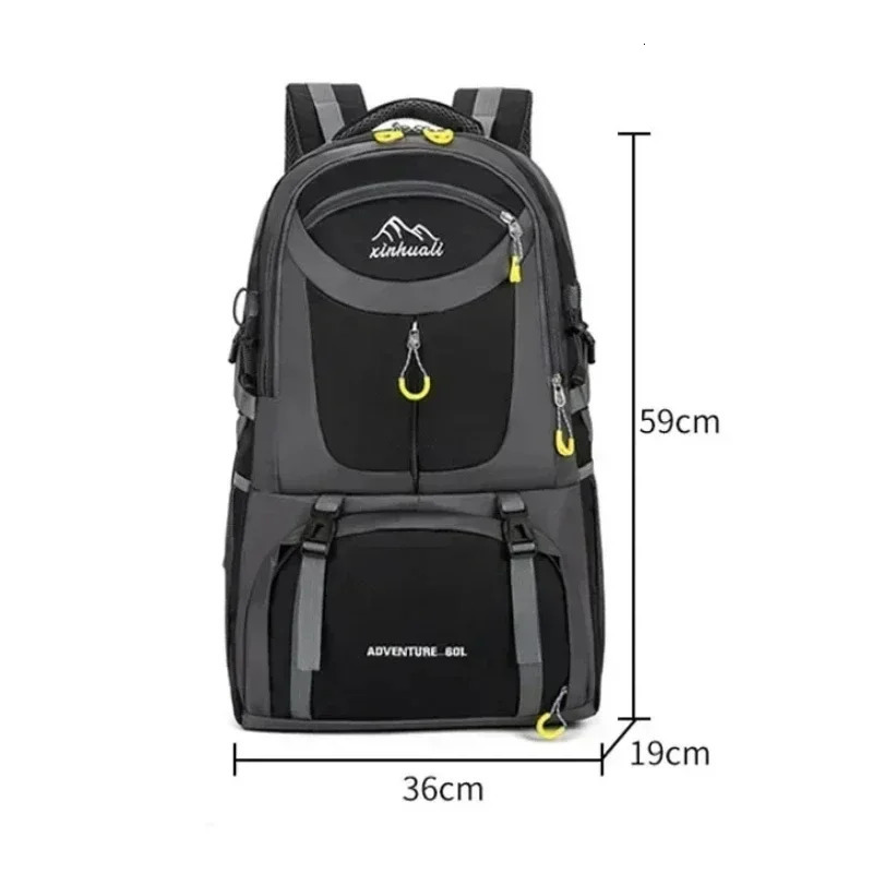 60L Sports Backpack Outdoor Backpacks Waterproof Sports Bags Camping Hiking Travel Rucksack Trekking Bag For Men and Women 241209