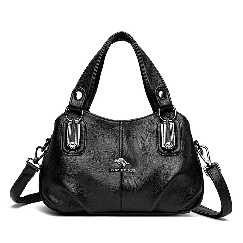 Free Shipping Designer's New Handbag Large Capacity Shell Middle-aged Mother Bag Multi Compartment Single Shoulder Crossbody Bag