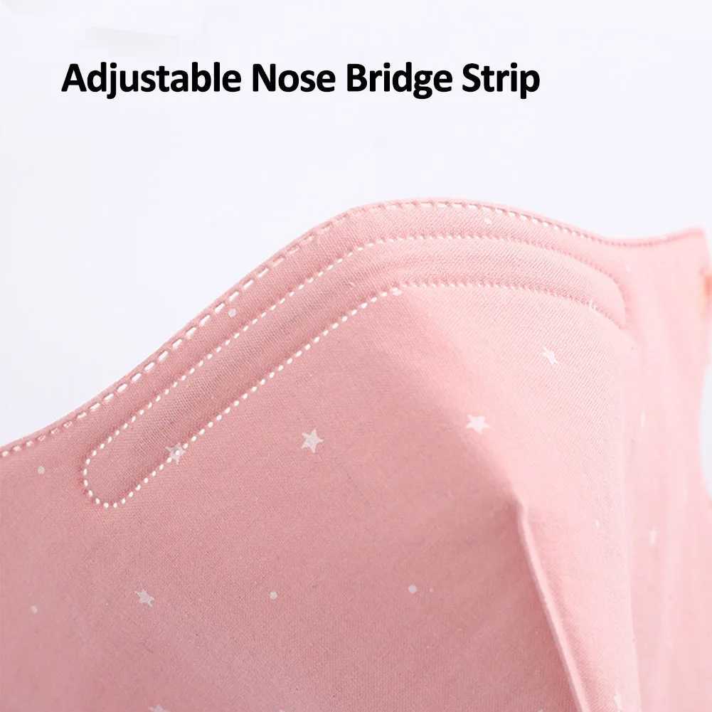 3pcsReusable Face Mask Washable Star Style Dust Proof Haze Proof Full Cotton Protective Mask Mascarilla for Adults Men WomenXJ241209