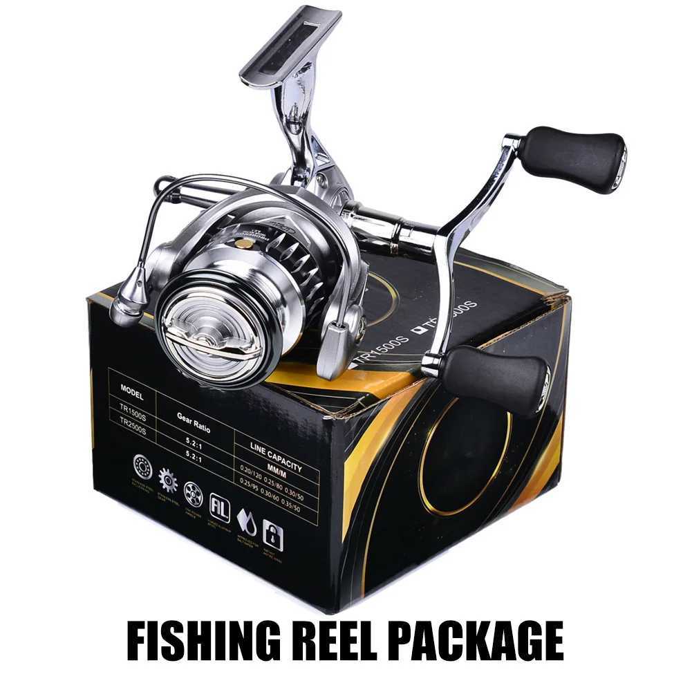Spinning Fishing Reels ft/Right Interchangeab 5.2 1 Gear Ratio Spinning Reel 11LBs/13.2LBs Max Drag 7+1BB Bearings FishingXJ241209