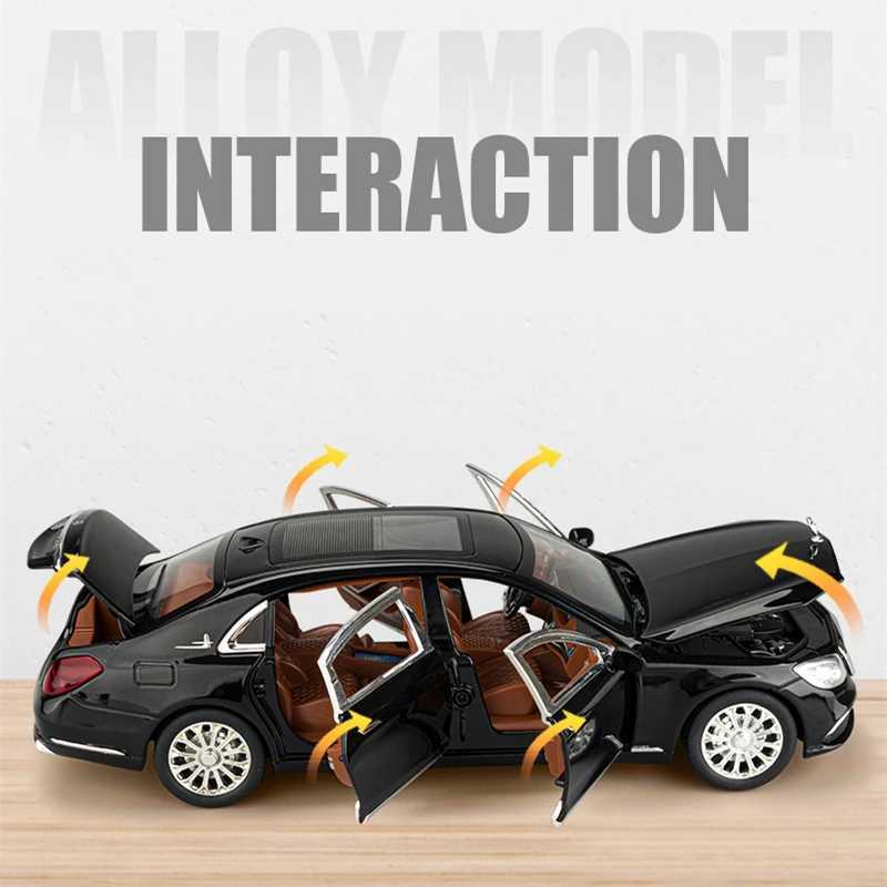 1 24 E-Class E300 L Alloy Car Model Simulation Die Casting Metal Car Model Sound and Lighting Series Childrens Toy Gifts X241209