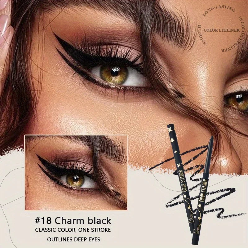 Colorful Eyeliner Gel Pencil Waterproof Lasting Easy To Wear Eyes Beauty Makeup Natural Matte Lying Silkworm Eye Liner 241209