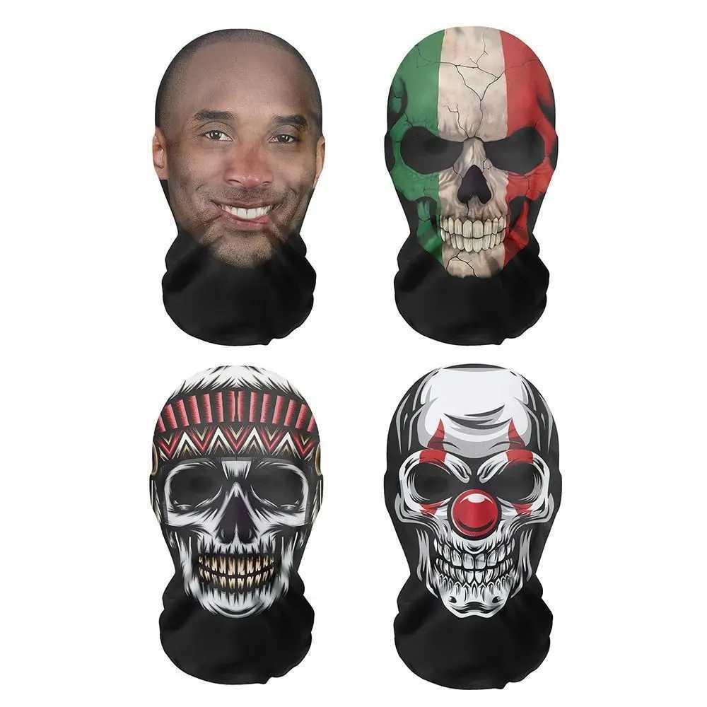 3pcsSunscreen Face Mask Trendy Funny Seamless Riding Bandana Celebrity Face 3D Mask OutsideXJ241209