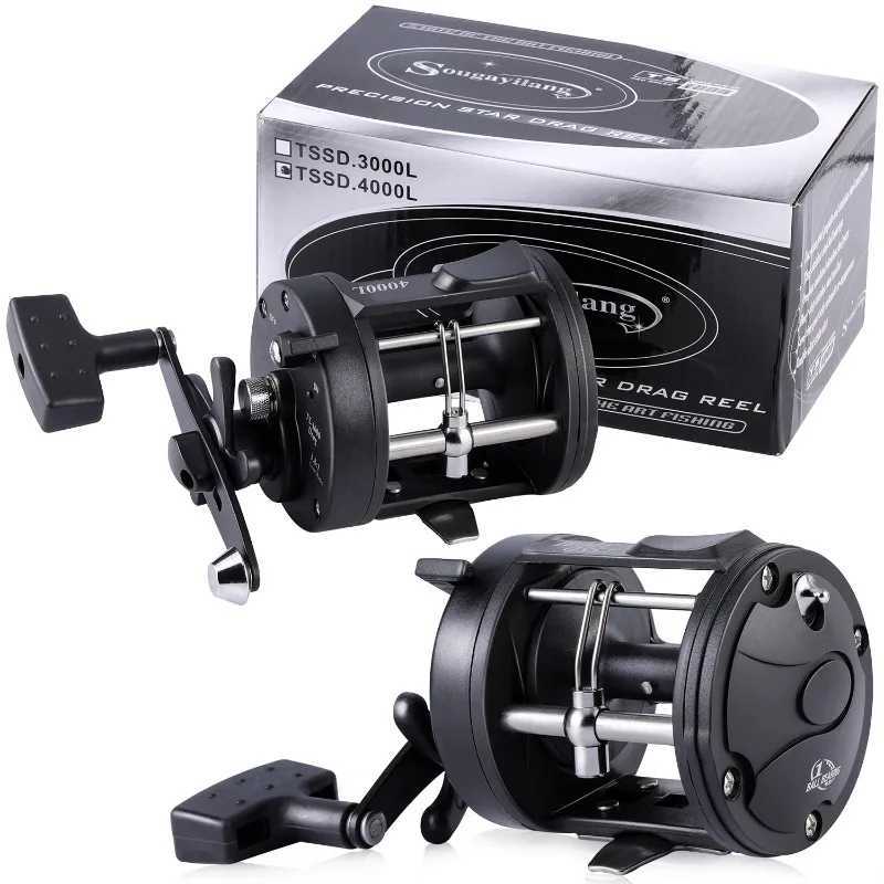 Sougayilang Trolling Fishing Reels Aluminum Alloy Spool Saltwater Drum Fishing Reel 3+1BB 3.8 1 Max Drag 25kg Fishing Tool PescaXJ241209