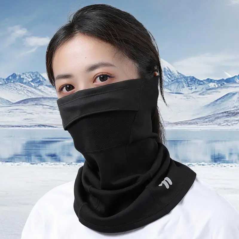 3pcsWinter Sports Thermal Bandana Half Mask Face Cover Hiking Cycling Training Snowboard Ski Neck Warmer Gaiter Tube Scarf Women MenXJ241209