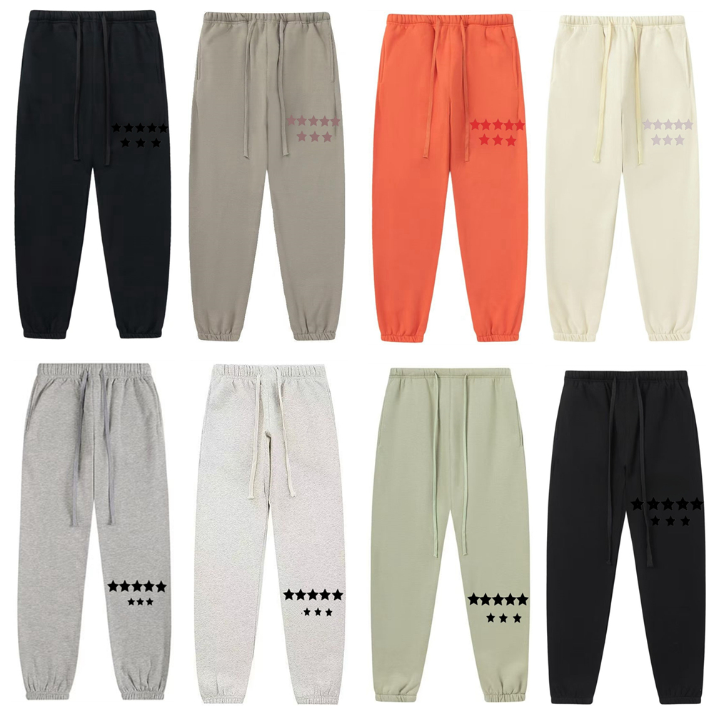 designer sweatpants mens women pants Pant trousers loose fitting jet black breathable elongated drawstrings elastic ankle hem side seam pockets sport sweatpant XL