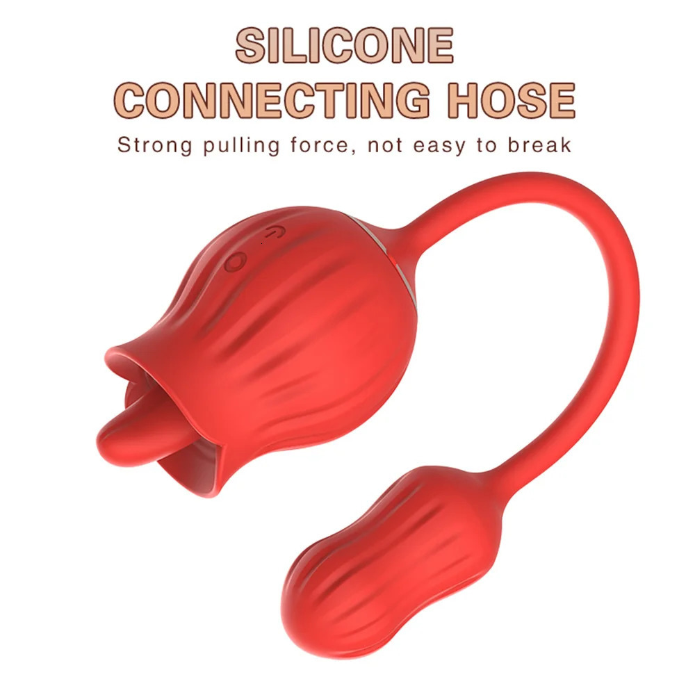 Vibrating Egg Rose Tongue Licking Vibrator Female Masturbator Juguetes Sexuales Sex Toys For Women Lady Sexy Game Joinjjtoy 241209