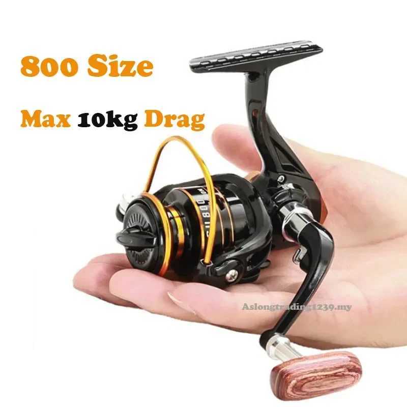 5.2 1 Mini Spinning Reel Outdoor Ice Fishing Sea Rock Raft Angling Rod Gear Metal Spool Tack Carp Crucian Bass ReelsXJ241209