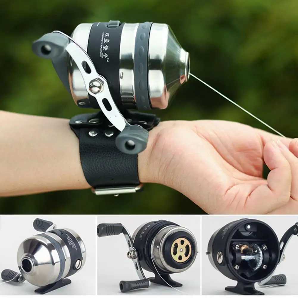 Fishing Reel Stainss steel Closed Wheel BL25 Outdoor Slingshot Shooting Stainss steel Line Cup Spinning Fishing ReelXJ241209