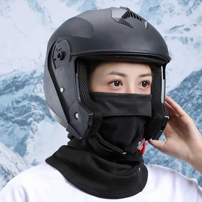 3pcsWinter Sports Thermal Bandana Half Mask Face Cover Hiking Cycling Training Snowboard Ski Neck Warmer Gaiter Tube Scarf Women MenXJ241209